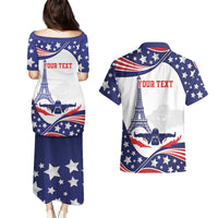 Personalized USA Swimming Couples Matching Puletasi and Hawaiian Shirt One For All Summer Sport LT9 - Wonder Print Shop