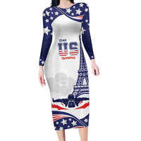 Personalized USA Swimming Family Matching Long Sleeve Bodycon Dress and Hawaiian Shirt One For All Summer Sport LT9 - Wonder Print Shop