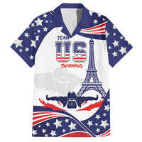 Personalized USA Swimming Family Matching Short Sleeve Bodycon Dress and Hawaiian Shirt One For All Summer Sport - Wonder Print Shop