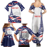 Personalized USA Swimming Family Matching Summer Maxi Dress and Hawaiian Shirt One For All Summer Sport - Wonder Print Shop