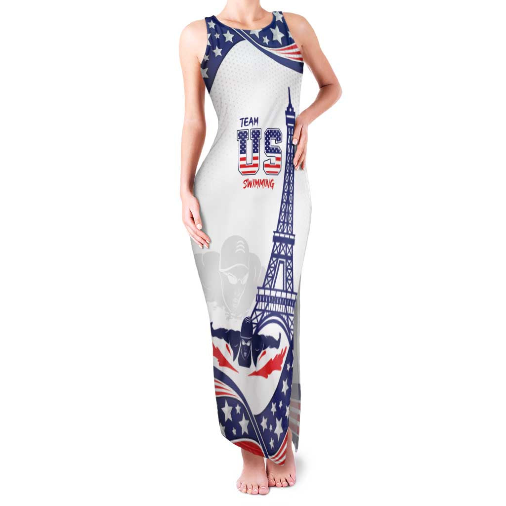 Personalized USA Swimming Family Matching Tank Maxi Dress and Hawaiian Shirt One For All Summer Sport - Wonder Print Shop