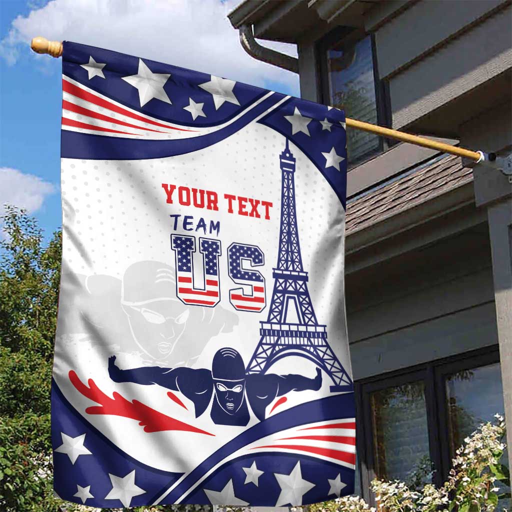Personalized USA Swimming Garden Flag One For All Summer Sport - Wonder Print Shop