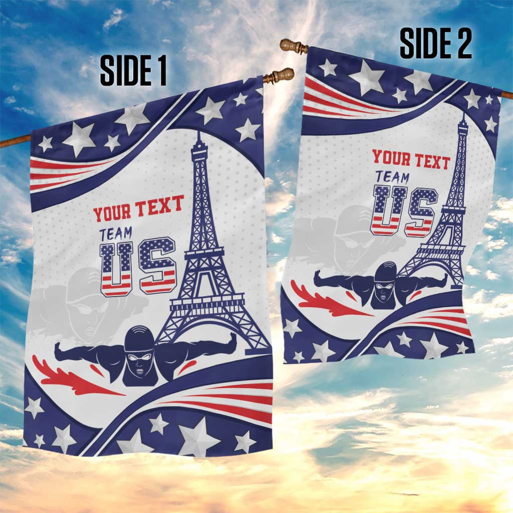 Personalized USA Swimming Garden Flag One For All Summer Sport - Wonder Print Shop