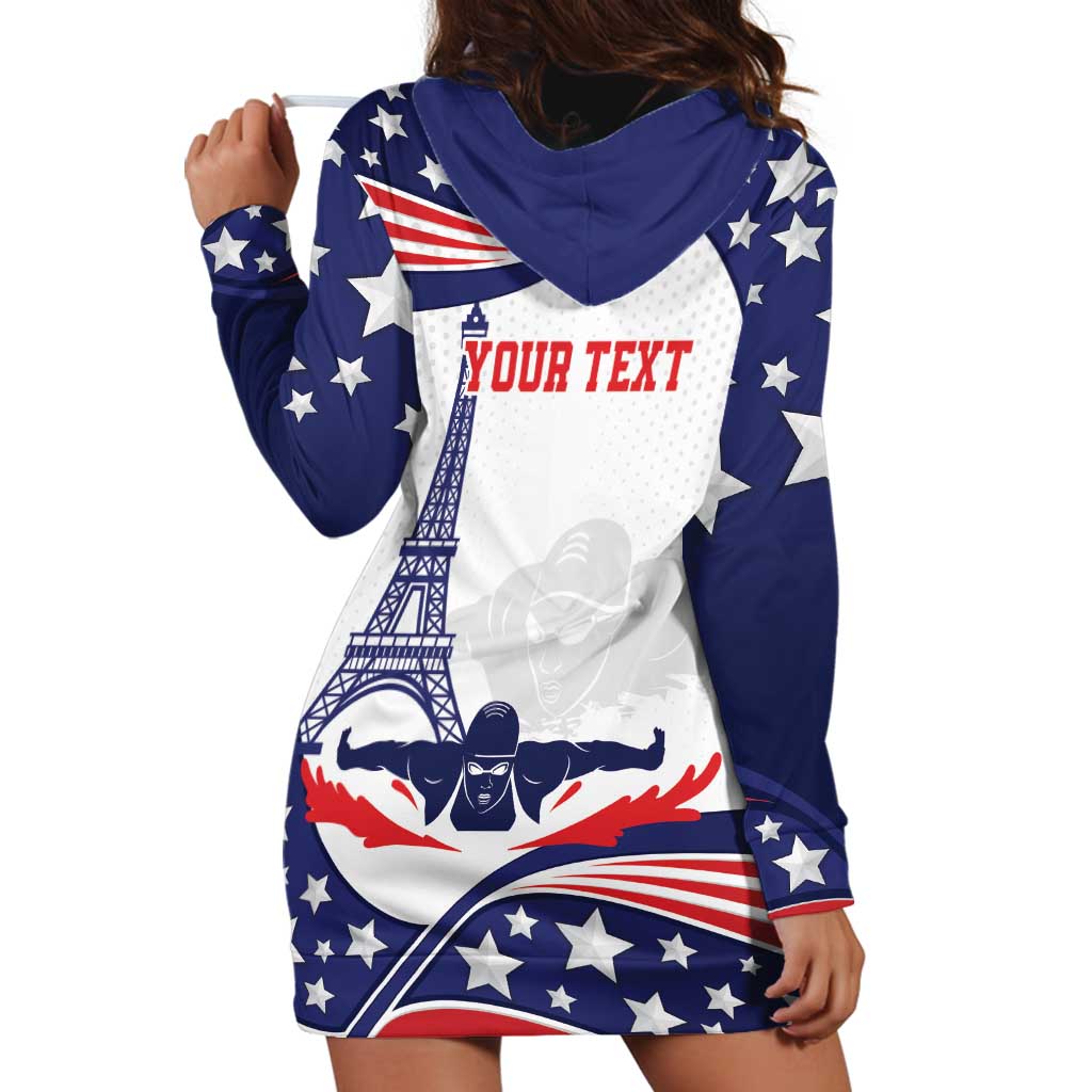 Personalized USA Swimming Hoodie Dress One For All Summer Sport - Wonder Print Shop