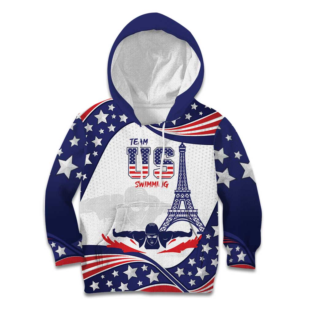 Personalized USA Swimming Kid Hoodie One For All Summer Sport - Wonder Print Shop