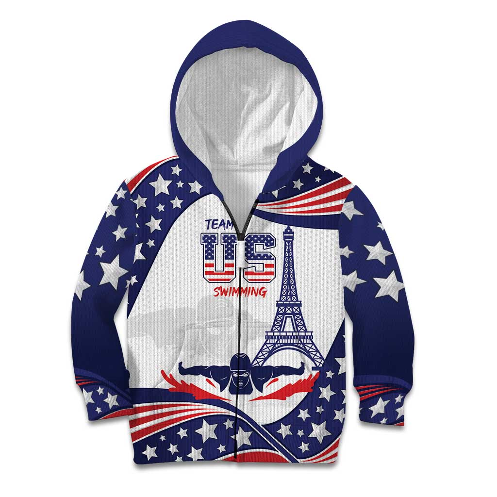 Personalized USA Swimming Kid Hoodie One For All Summer Sport - Wonder Print Shop