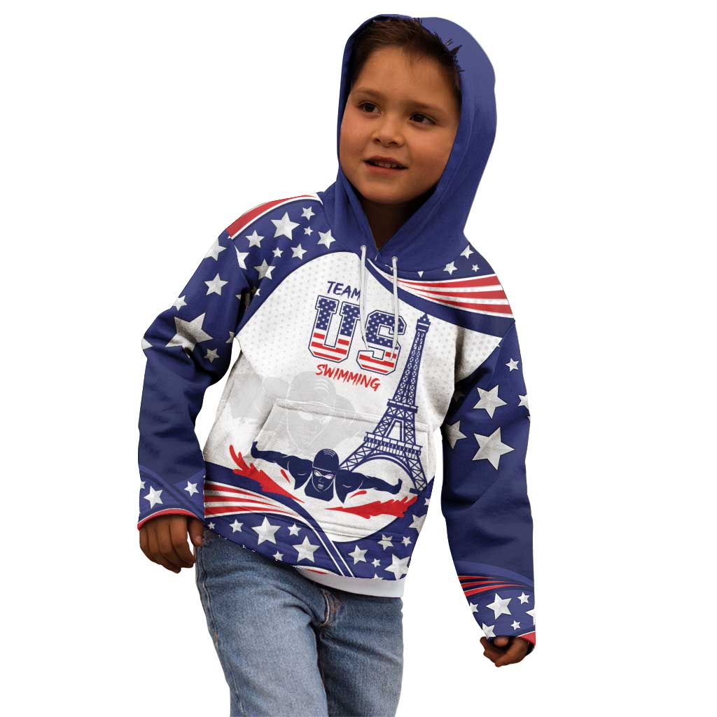 Personalized USA Swimming Kid Hoodie One For All Summer Sport - Wonder Print Shop