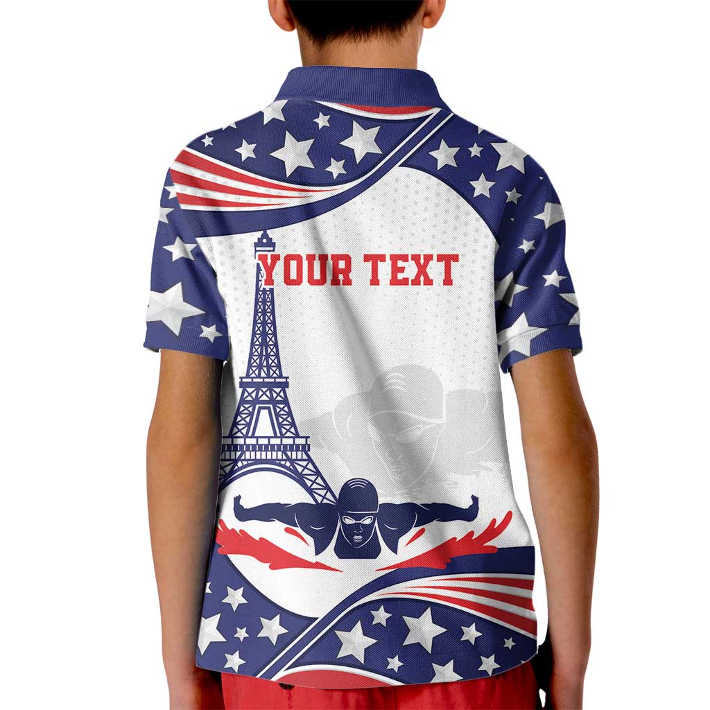 Personalized USA Swimming Kid Polo Shirt One For All Summer Sport - Wonder Print Shop