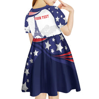 Personalized USA Swimming Kid Short Sleeve Dress One For All Summer Sport - Wonder Print Shop