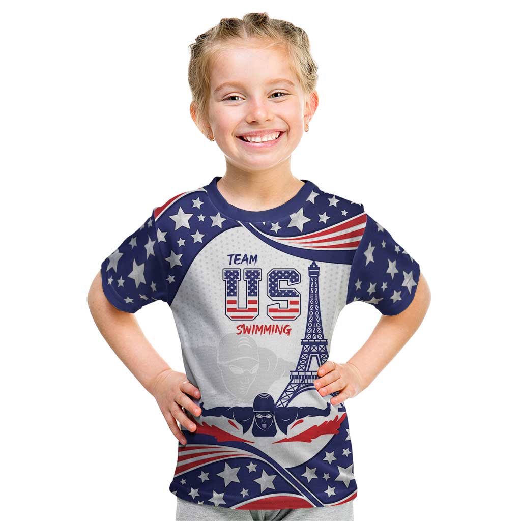 Personalized USA Swimming Kid T Shirt One For All Summer Sport - Wonder Print Shop