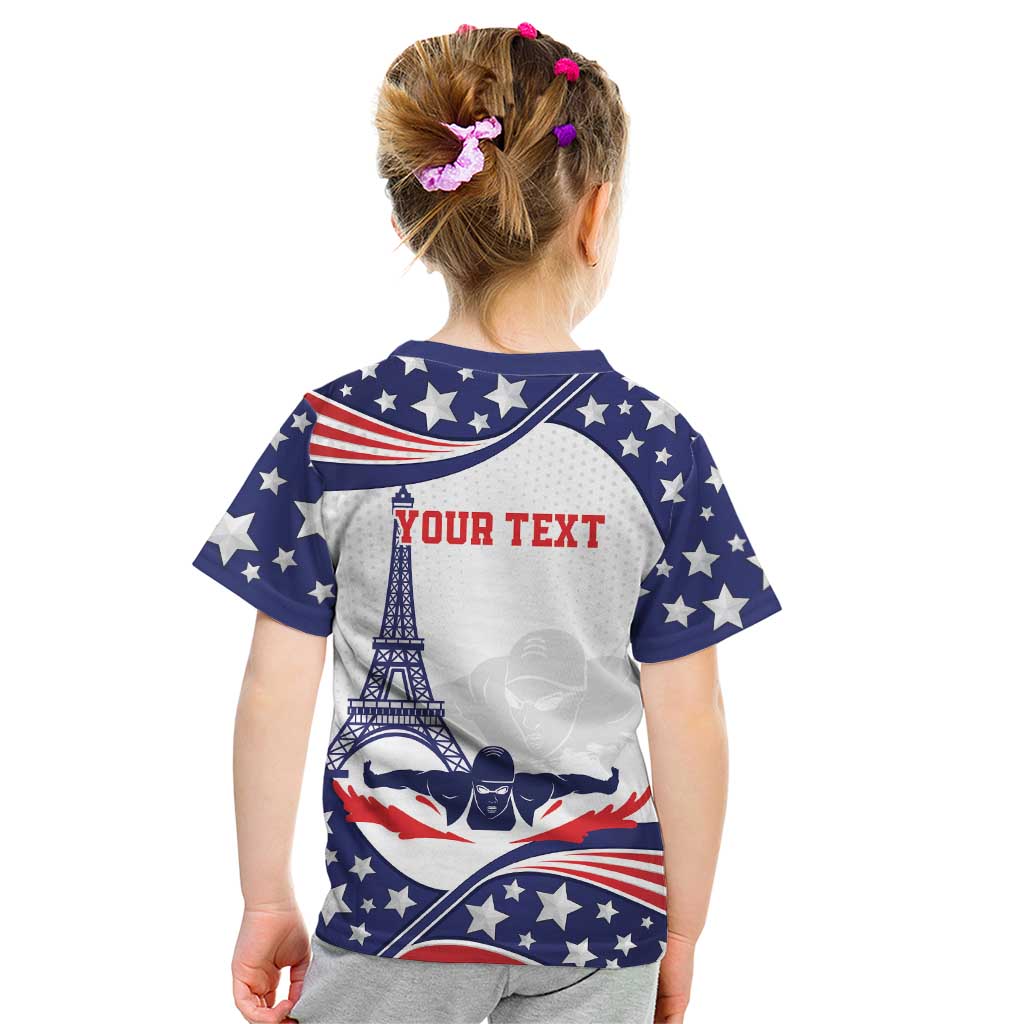Personalized USA Swimming Kid T Shirt One For All Summer Sport - Wonder Print Shop