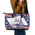 Personalized USA Swimming Leather Tote Bag One For All Summer Sport - Wonder Print Shop