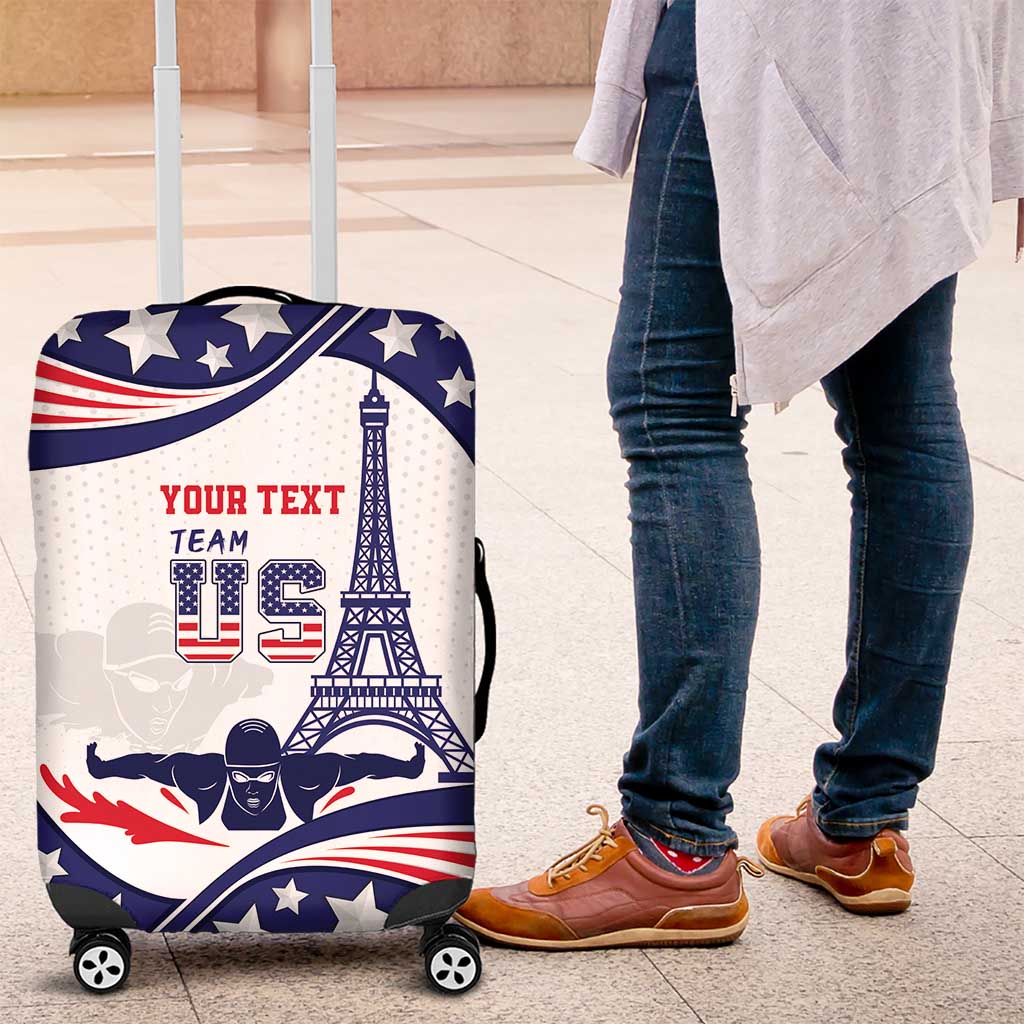 Personalized USA Swimming Luggage Cover One For All Summer Sport - Wonder Print Shop