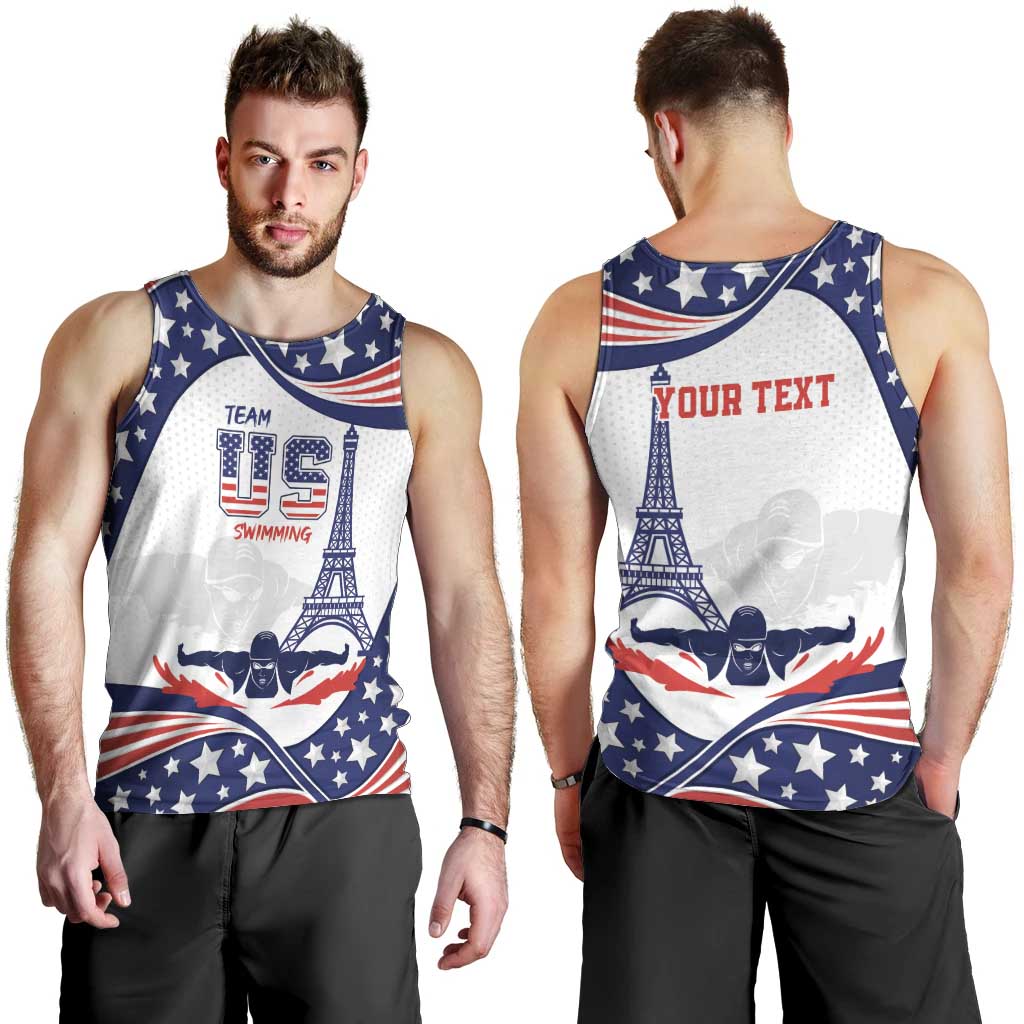 Personalized USA Swimming Men Tank Top One For All Summer Sport - Wonder Print Shop