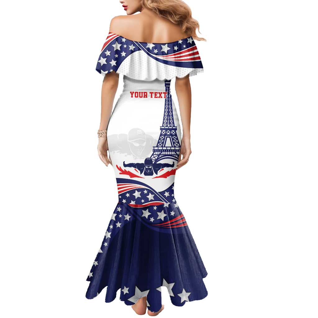 Personalized USA Swimming Mermaid Dress One For All Summer Sport - Wonder Print Shop