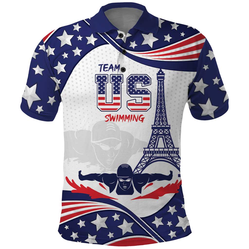 Personalized USA Swimming Polo Shirt One For All Summer Sport - Wonder Print Shop