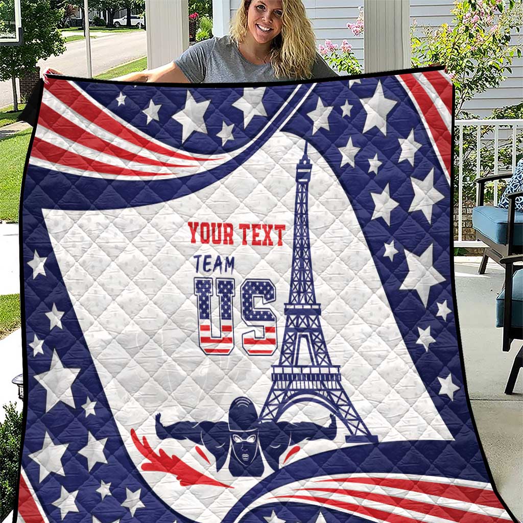 Personalized USA Swimming Quilt One For All Summer Sport - Wonder Print Shop
