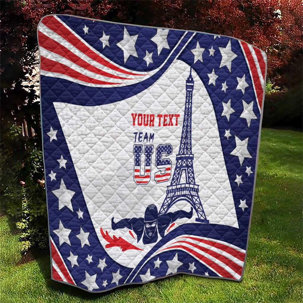 Personalized USA Swimming Quilt One For All Summer Sport - Wonder Print Shop