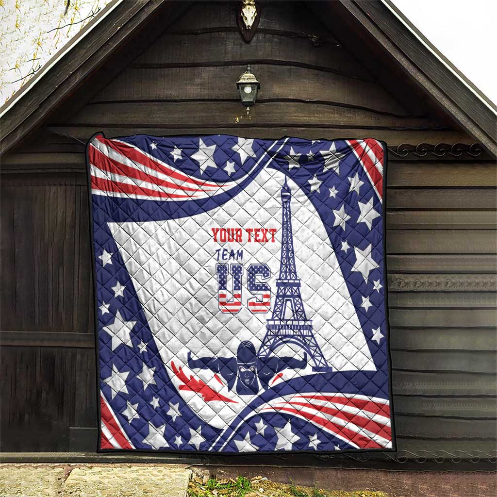 Personalized USA Swimming Quilt One For All Summer Sport - Wonder Print Shop