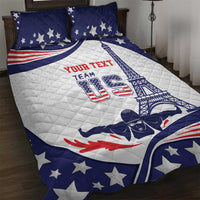 Personalized USA Swimming Quilt Bed Set One For All Summer Sport - Wonder Print Shop