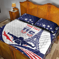 Personalized USA Swimming Quilt Bed Set One For All Summer Sport - Wonder Print Shop