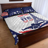Personalized USA Swimming Quilt Bed Set One For All Summer Sport - Wonder Print Shop