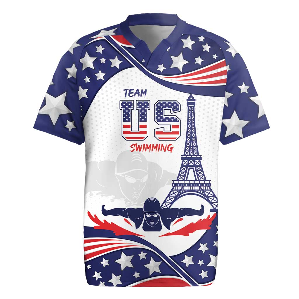 Personalized USA Swimming Rugby Jersey One For All Summer Sport - Wonder Print Shop