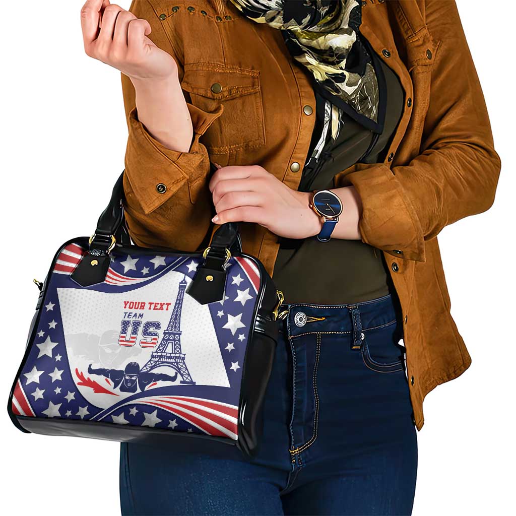 Personalized USA Swimming Shoulder Handbag One For All Summer Sport