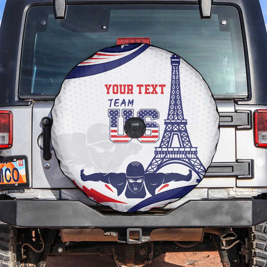 Personalized USA Swimming Spare Tire Cover One For All Summer Sport - Wonder Print Shop