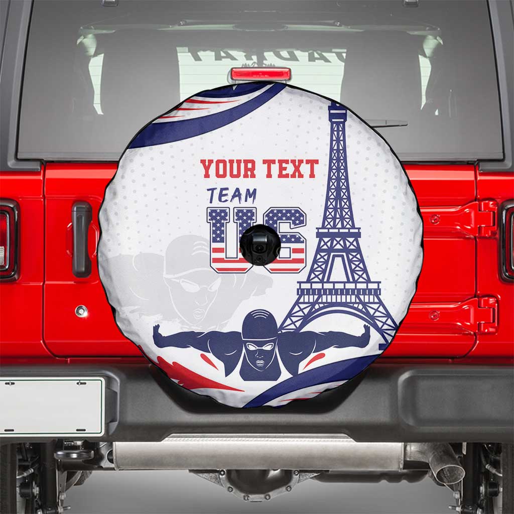 Personalized USA Swimming Spare Tire Cover One For All Summer Sport - Wonder Print Shop