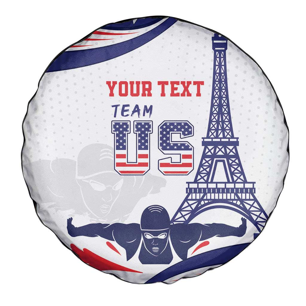 Personalized USA Swimming Spare Tire Cover One For All Summer Sport - Wonder Print Shop
