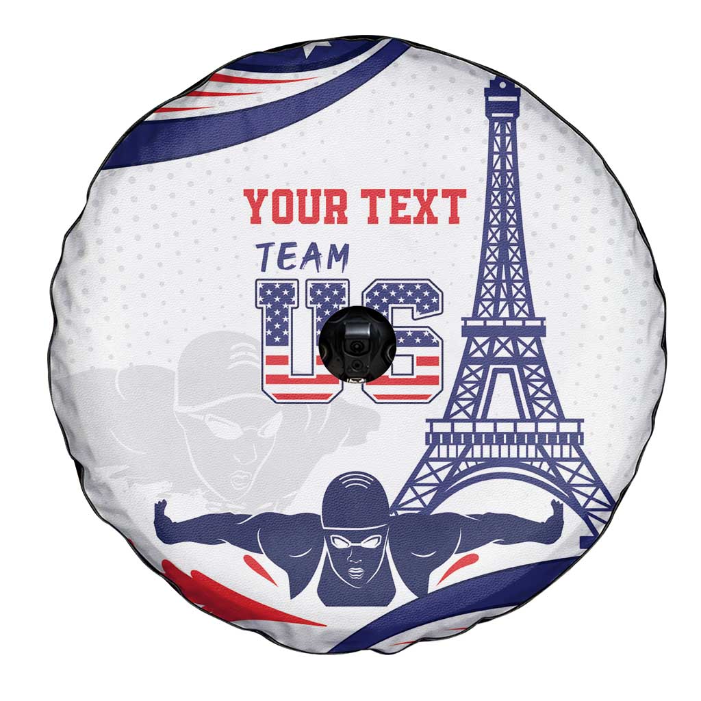 Personalized USA Swimming Spare Tire Cover One For All Summer Sport - Wonder Print Shop