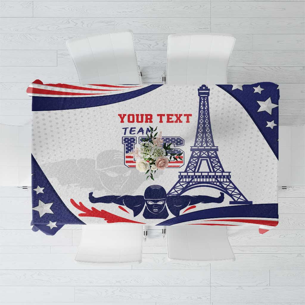 Personalized USA Swimming Tablecloth One For All Summer Sport - Wonder Print Shop