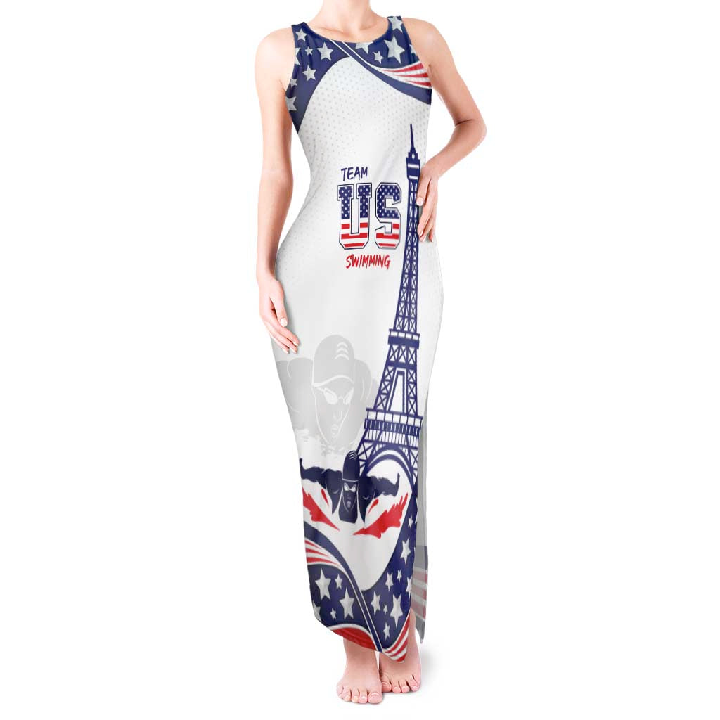 Personalized USA Swimming Tank Maxi Dress One For All Summer Sport - Wonder Print Shop