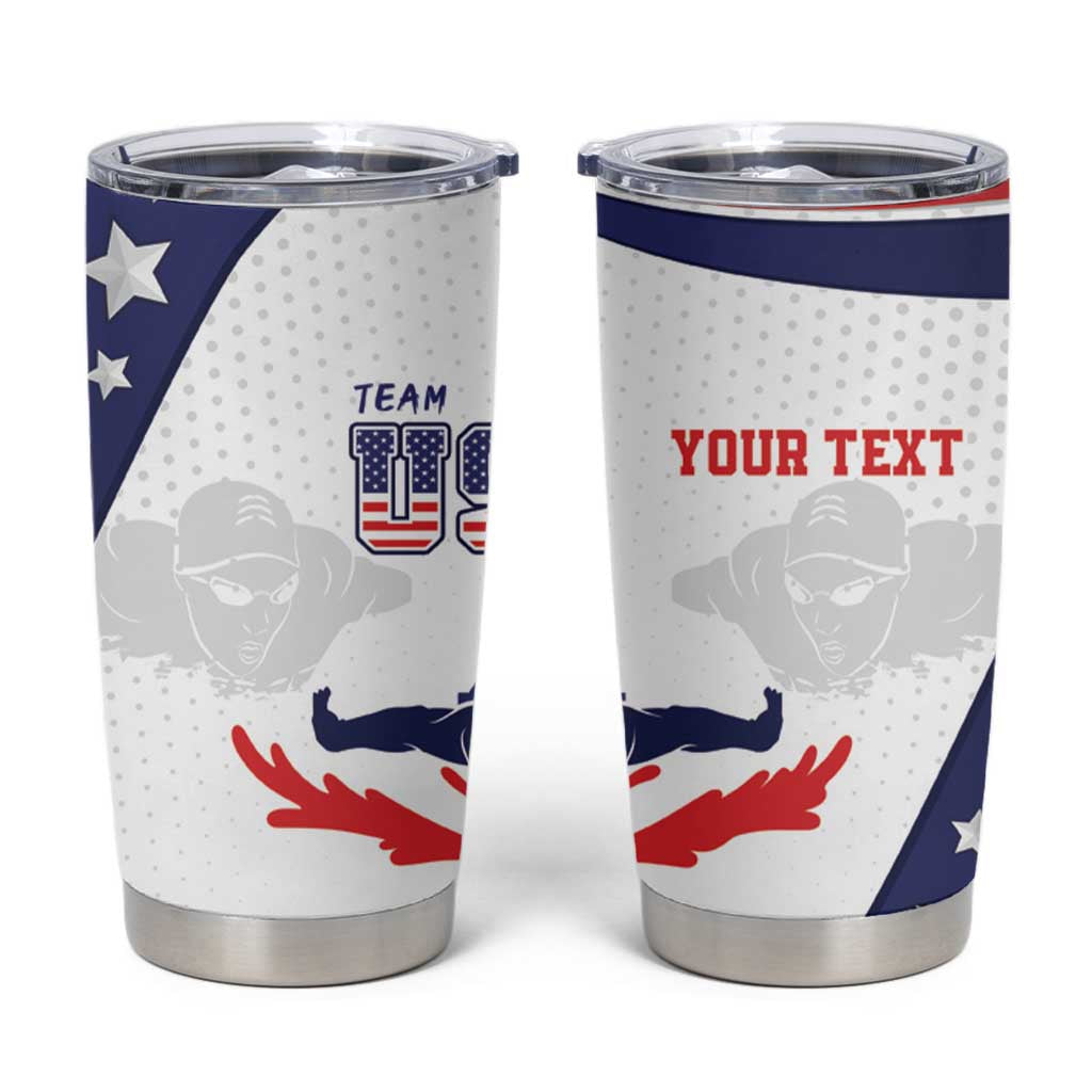 Personalized USA Swimming Tumbler Cup One For All Summer Sport - Wonder Print Shop