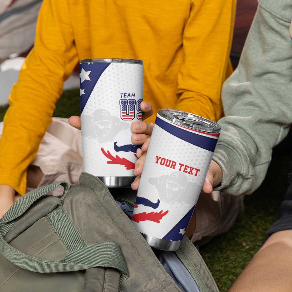 Personalized USA Swimming Tumbler Cup One For All Summer Sport - Wonder Print Shop