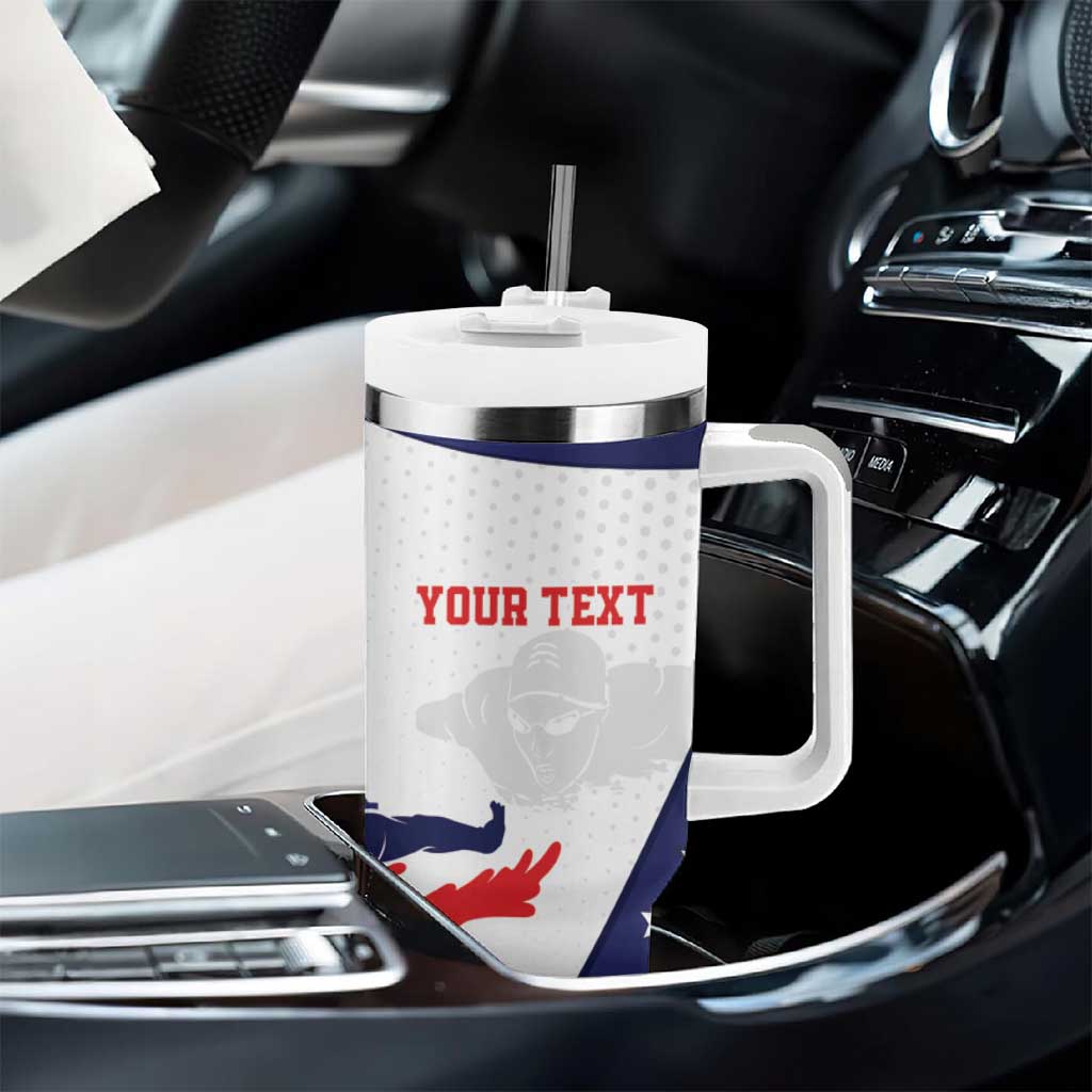 Personalized USA Swimming Tumbler With Handle One For All Summer Sport - Wonder Print Shop