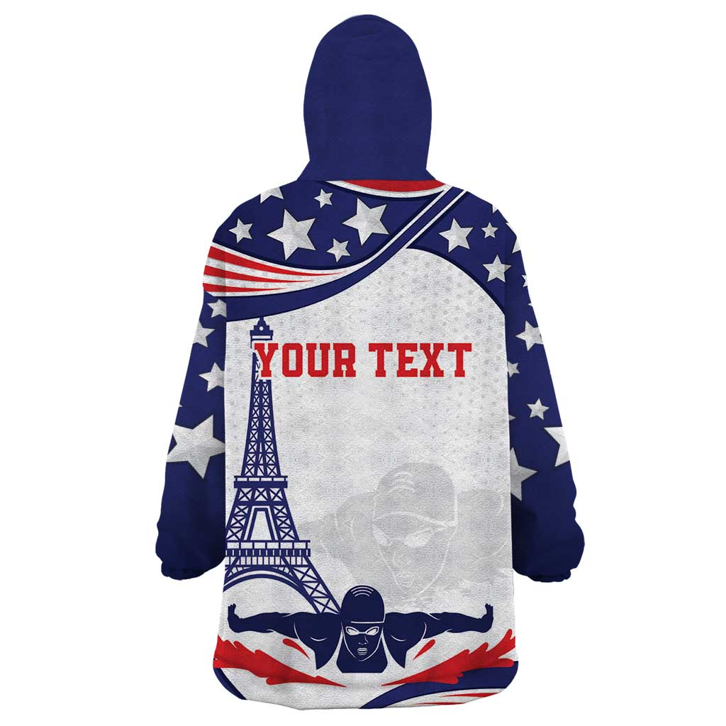Personalized USA Swimming Wearable Blanket Hoodie One For All Summer Sport - Wonder Print Shop