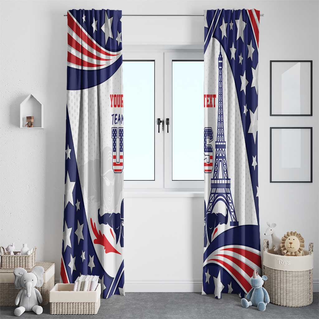 Personalized USA Swimming Window Curtain One For All Summer Sport - Wonder Print Shop