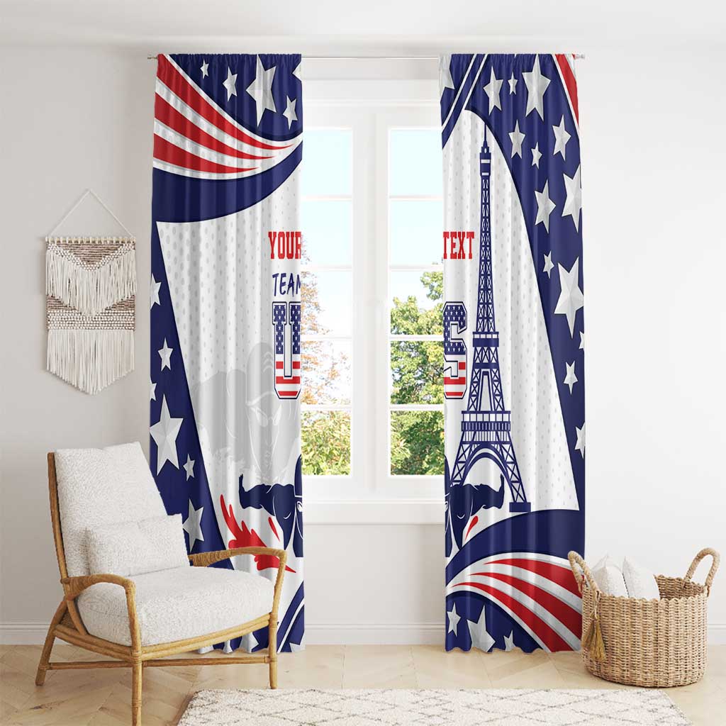 Personalized USA Swimming Window Curtain One For All Summer Sport - Wonder Print Shop