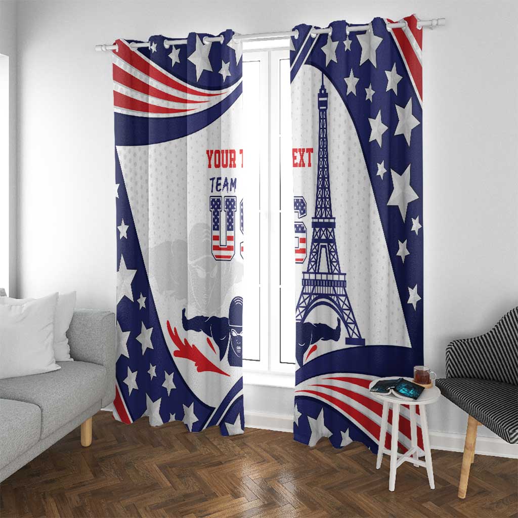 Personalized USA Swimming Window Curtain One For All Summer Sport - Wonder Print Shop