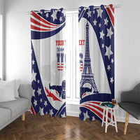 Personalized USA Swimming Window Curtain One For All Summer Sport - Wonder Print Shop
