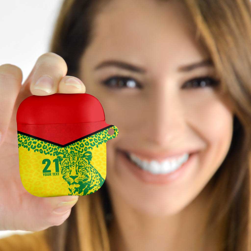Custom Guyana Golden Jaguars AirPods Case Heritage Flame Edition - Wonder Print Shop