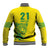 Custom Guyana Golden Jaguars Baseball Jacket Heritage Flame Edition - Wonder Print Shop