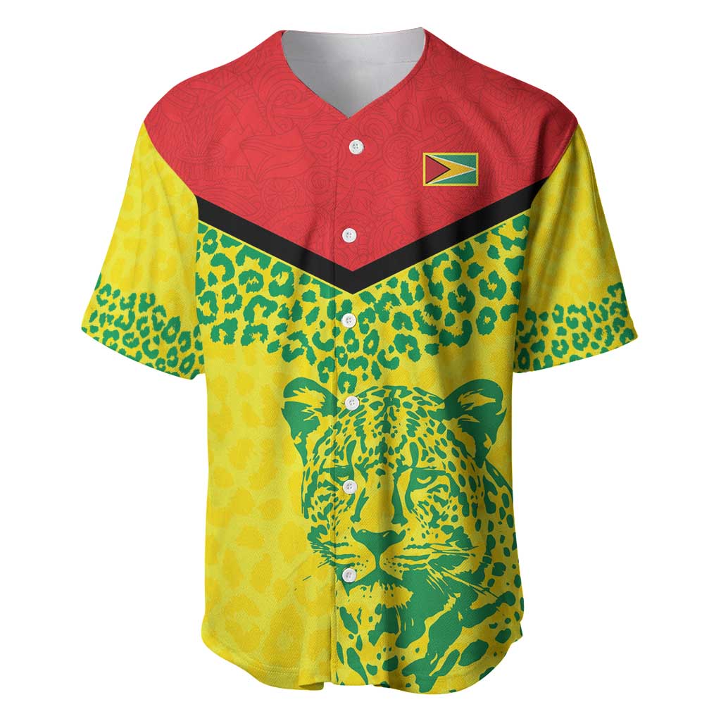 Custom Guyana Golden Jaguars Baseball Jersey Heritage Flame Edition - Wonder Print Shop