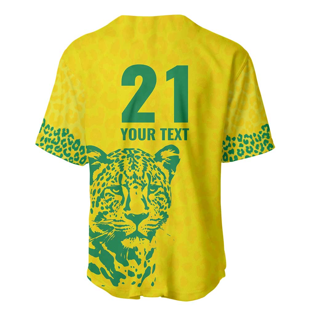 Custom Guyana Golden Jaguars Baseball Jersey Heritage Flame Edition - Wonder Print Shop