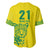 Custom Guyana Golden Jaguars Baseball Jersey Heritage Flame Edition - Wonder Print Shop