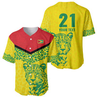 Custom Guyana Golden Jaguars Baseball Jersey Heritage Flame Edition - Wonder Print Shop