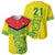 Custom Guyana Golden Jaguars Baseball Jersey Heritage Flame Edition - Wonder Print Shop