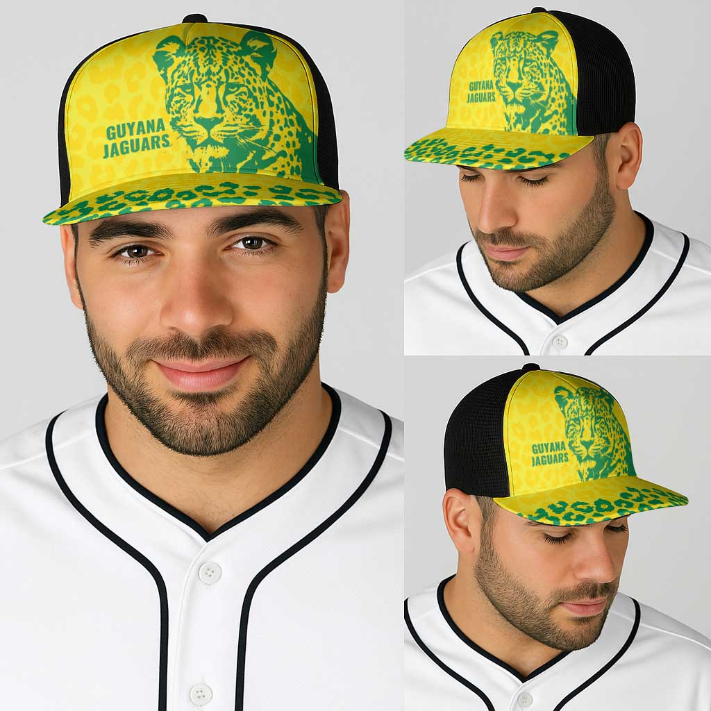 Guyana Golden Jaguars Baseball Net Cap Heritage Flame Edition - Wonder Print Shop